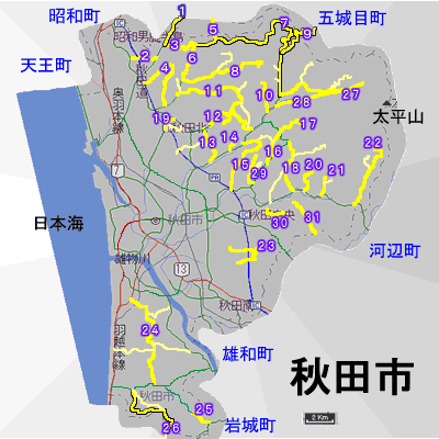 秋田市 MAP