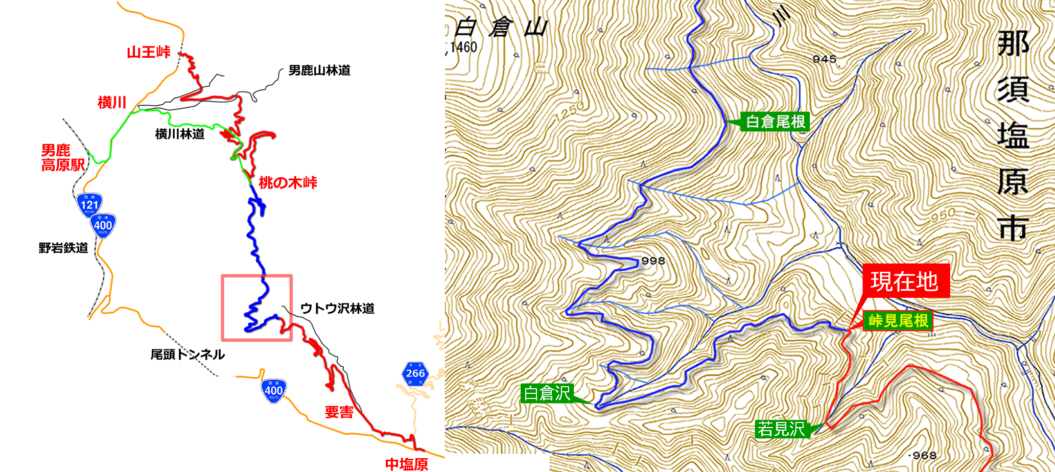 山さ行がねが】道路レポート 塩原新道 桃の木峠越 第二次踏査 第５回